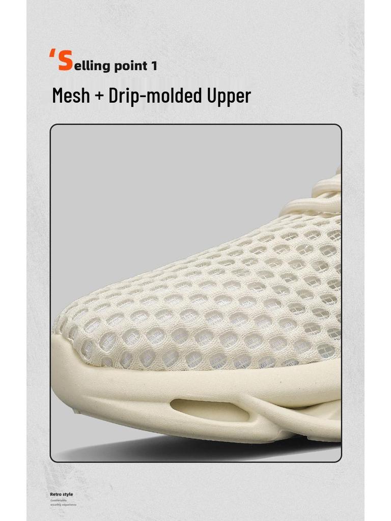 Mesh Breathable Men's Lightweight Summer Sandals: Hollow Out Casual Running Shoes