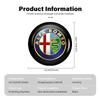 8pcs Car Door Lock Keyhole Stickers Protector Lock Core Decal For Alfa Romeo Giulia 147 Mito 156 159 166 GT Stelvio Brera