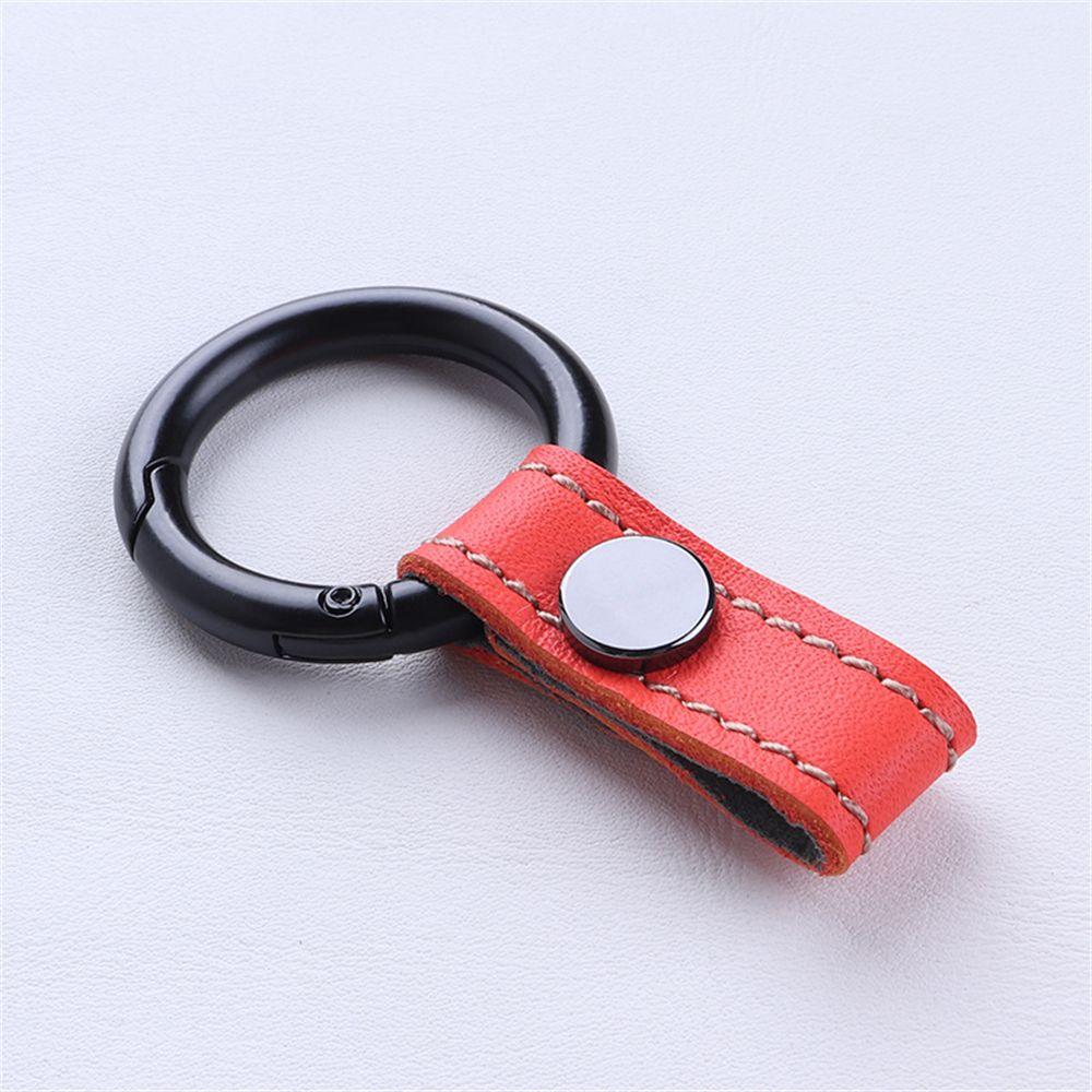 Pendant Women Charm Bag Ornaments Keyrings Leather Keychain Car Keychains Waist Belt Buckle