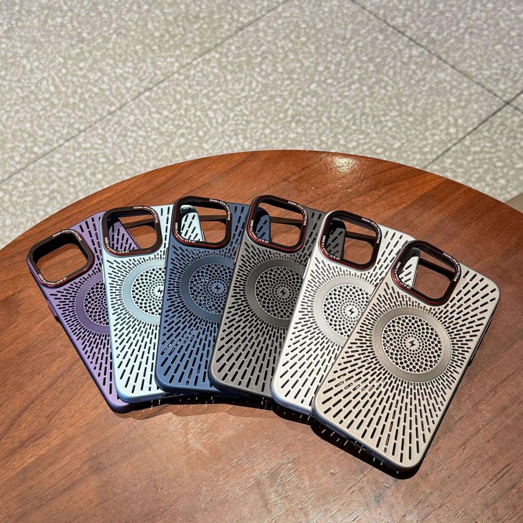 Magnetic Heat Dissipation Case for iPhone 16 Pro Max, Breathable Skin-Feel, Compatible with Apple 15 Pro