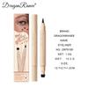 Colorful Liquid Stamp Eyeliner Red Star Heart Butterfly 2 In 1 Eye Liner Pencil Purple Pink Waterproof Eye Template Makeup Tool