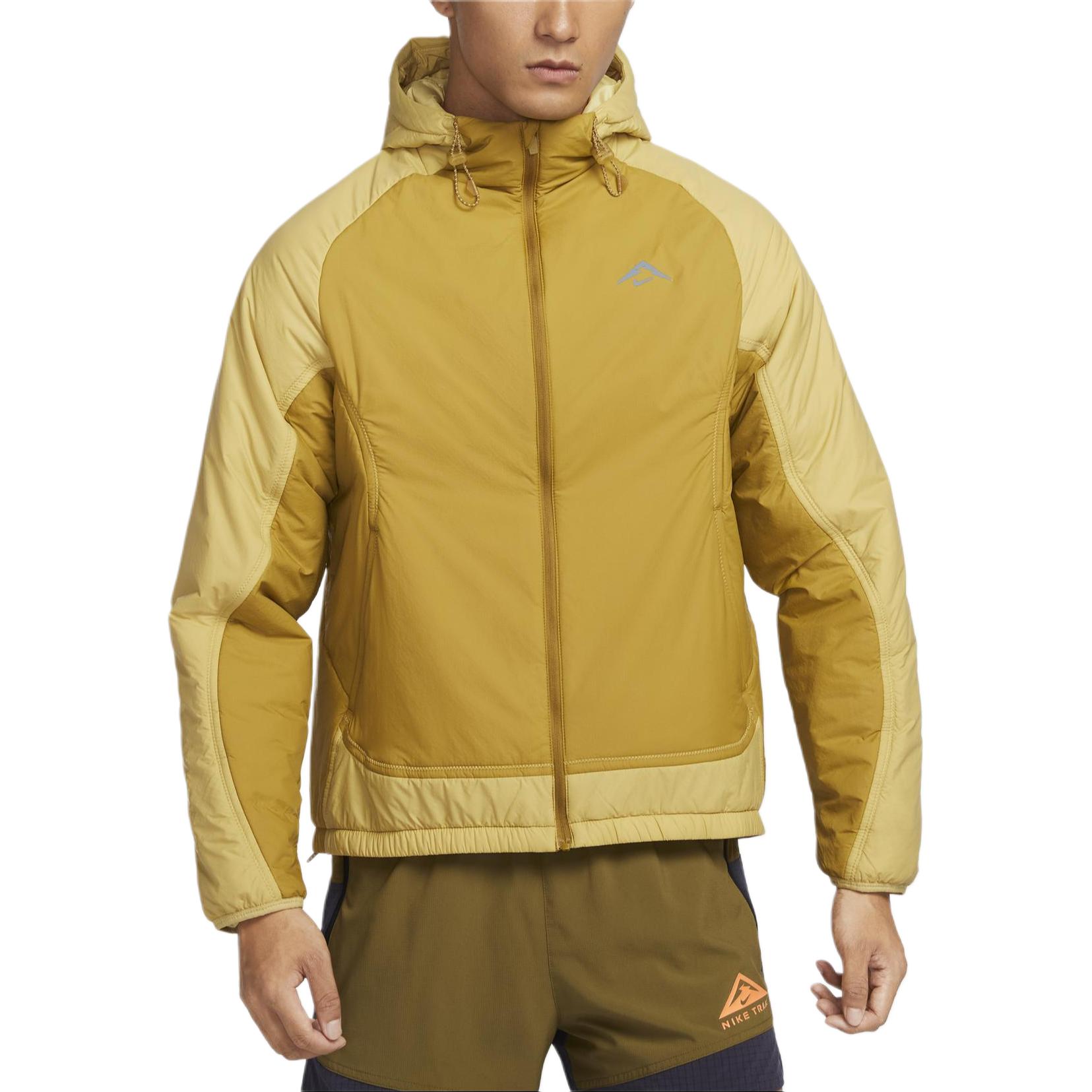 

Nike Therma-Fit Primaloft Fashion Versatile Casual Jacket Men Jacket Copper Infinite-Gold Black FZ0004716 L