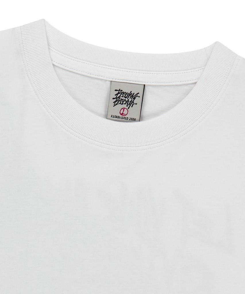 BROWNBREATH Kickflip Graphic Tee - White