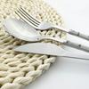 4/16 stücke Geschirr Splitter Edelstahl Set Messer Gabel Löffel Marmor Textur Home Küche Besteck Besteck Geschirr Set