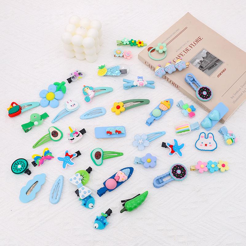 Korean Style Cartoon Candy Color Hair Clip for Girls – Cute, Simple Bangs and Side Clip