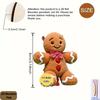 15Pcs Christmas Wooden Gingerbread Man Santa Claus 2D Flat Wooden Pendant Christmas Tree Decoration Perfect Holiday Gift Decors