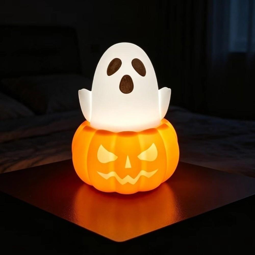 Tap Control Ghost Night Light Light Up Ghost Lamp Halloween Night Light Indoor Decoration