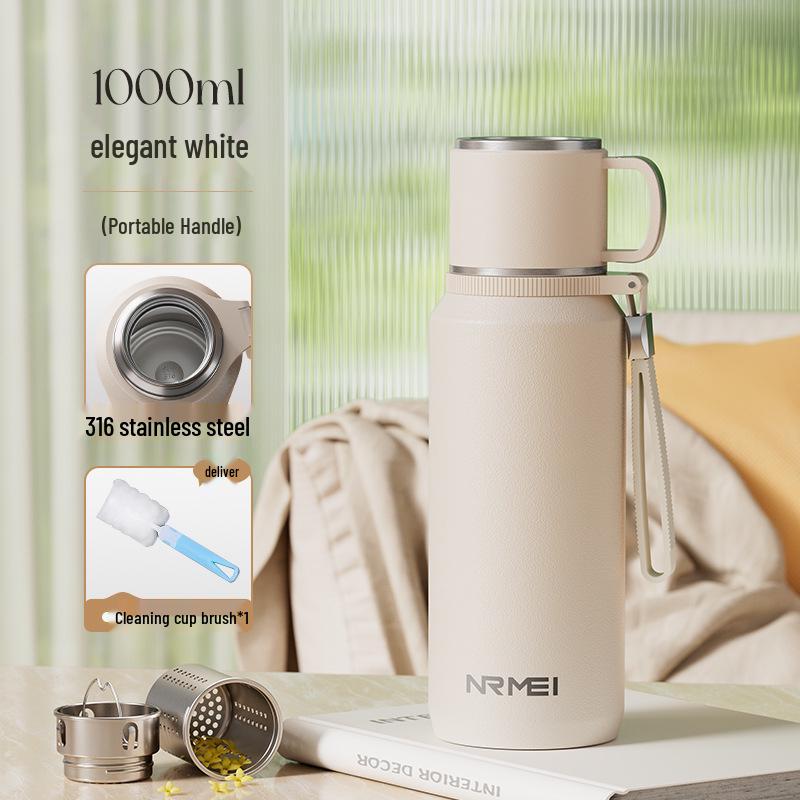 2025 Large Capacity Insulated Kettle with Tea Infuser – Unisex