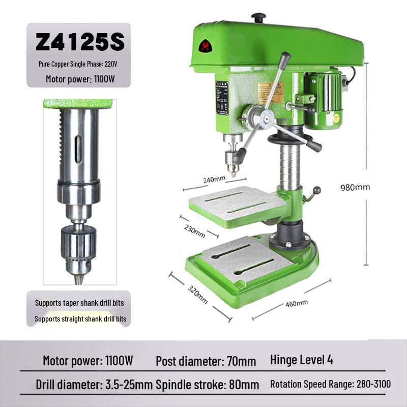 Deke Z516BC 16mm High Power 750W Bench Drill Press & Mill Machine