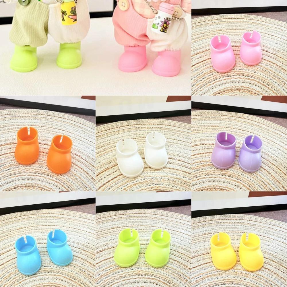 

Labubu Doll Rain Boots Labubu I II III Idol Dolls Colorful Shoes and Headphones Multicolor Big Bow LabubusAccessories DIY Gifts no doll