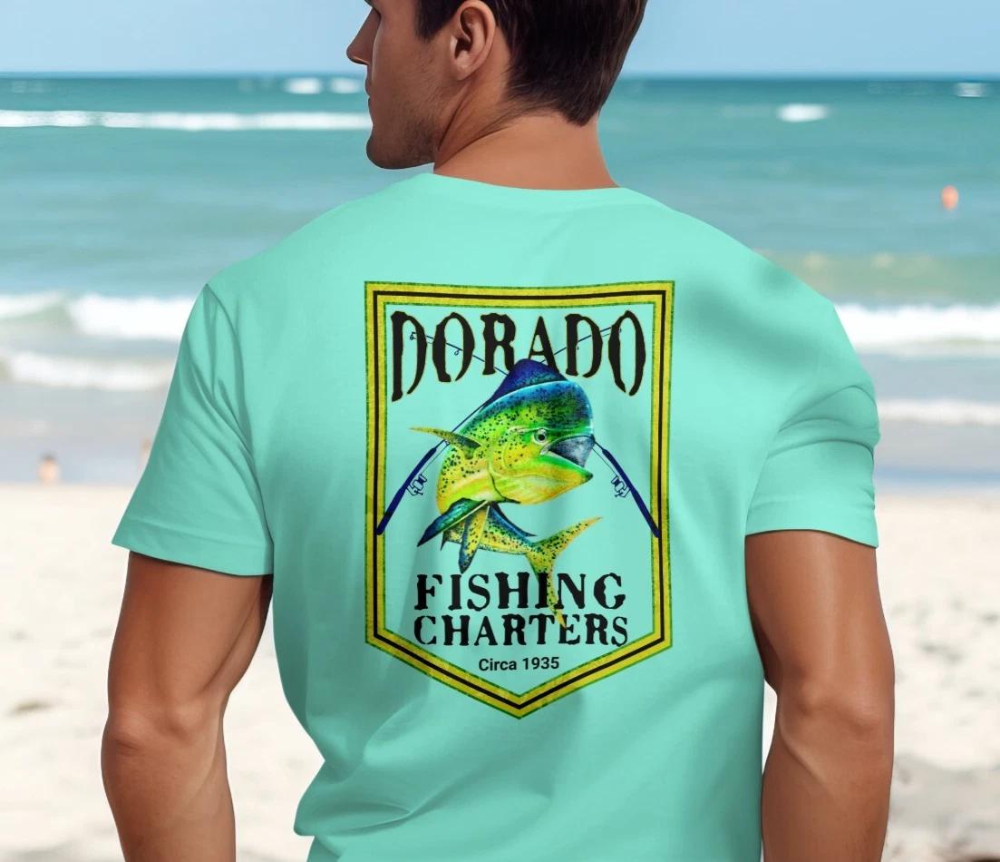 Dorado Fishing Charters Mahi Fishing T-Shirt Dolphin Fish S