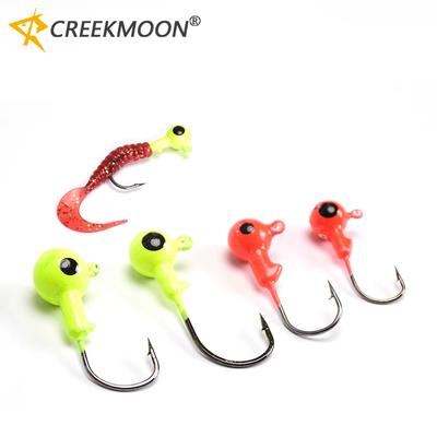 10pcs New Fishing Hooks Colorful Lead Round Jig Head Fishing Lures Bait Hook Fish Tackle Jigs Fishing Hook for Sea River Lake