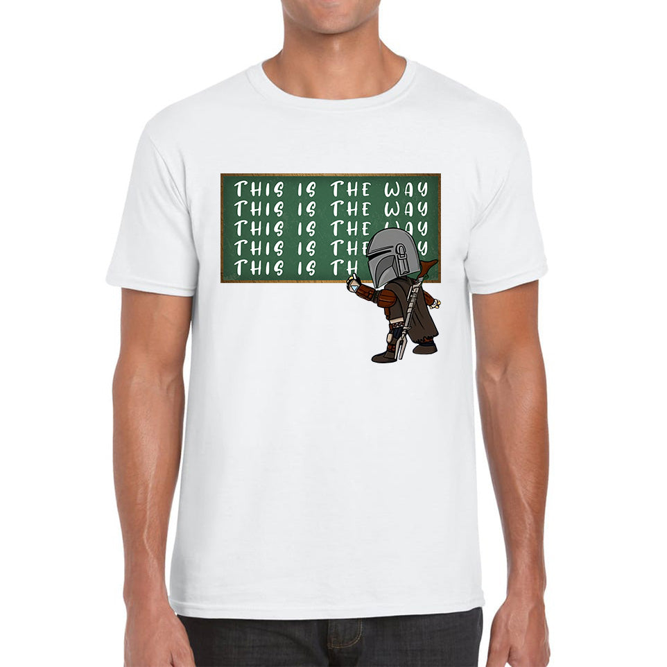 This Is The Way Dadalorian Fight War Warrior With Helmet Funny Gift Mens Tee Top M
