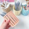 Creative Rattan-Style Pen Holder & Desktop Trash Can