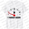 Men's Street Wear T-shirts Need Beer Graphic Tee Shirt Homme Funny Low Battery Need Beer Novelty T-Shirt Drinking Party Tshirts