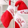 Plush Christmas Stocking Soft Knitting Xmas Tree Decoration Funny Christmas Hat  Photo Props
