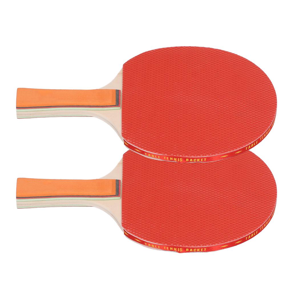 Ping Pong Paddle Handshake Set Table Tennis Paddle Kit Pack of 2 Rackets 3 Table Tennis Balls