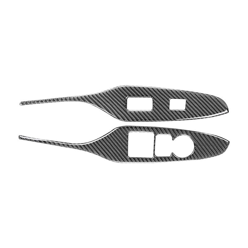 For Mazda MX-5 ND Miata 2016-22 MX5 Roadster Door Armrest Switch Window Lift Button Control Panel Carbon Fiber Interior Sticker