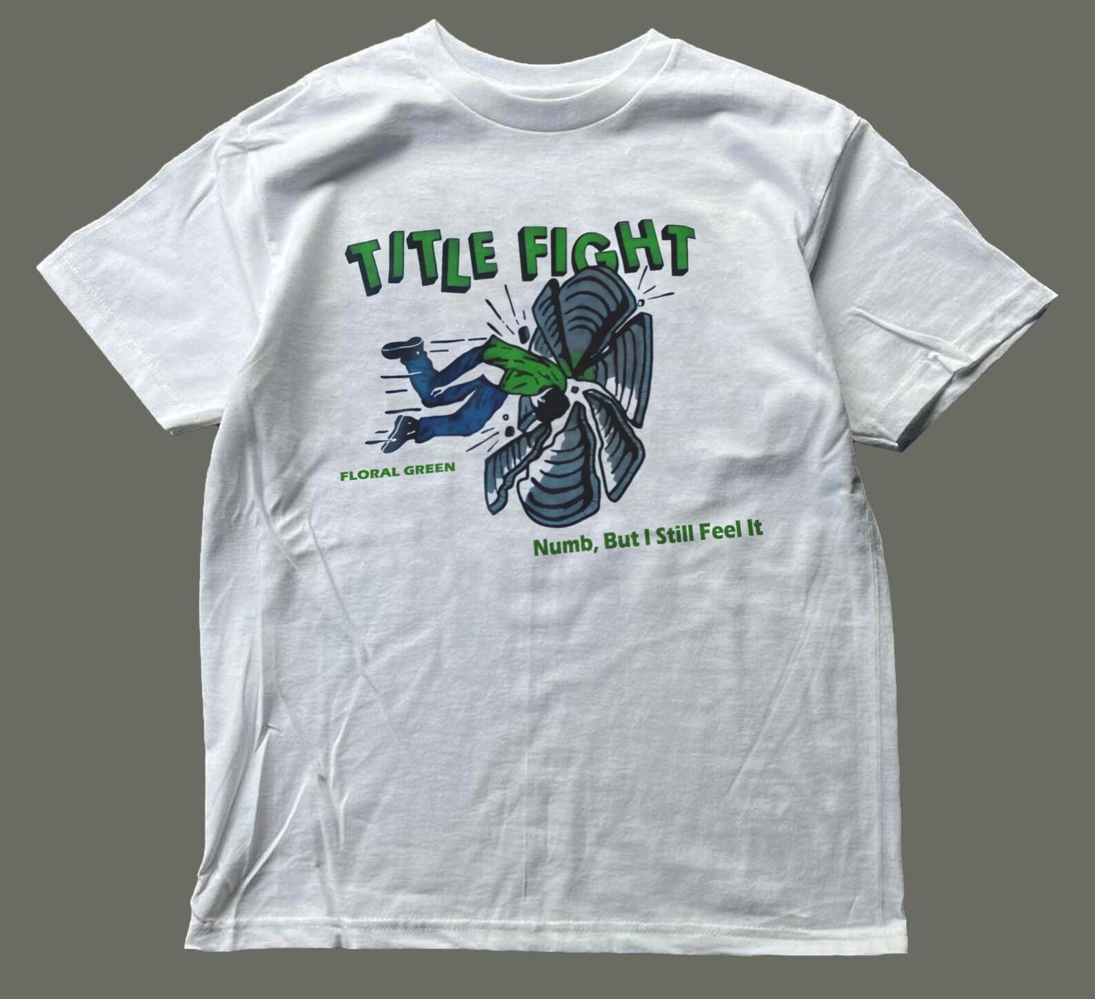 Title Fight White Tee,unisex,graphic tee 3XL