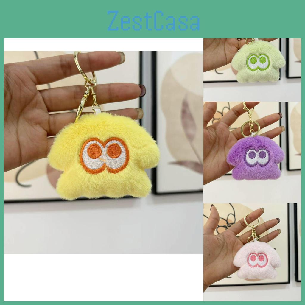 Cute Plush Squid Monster Keychain Adorable Stuffed Animal Bag Charm 8cm