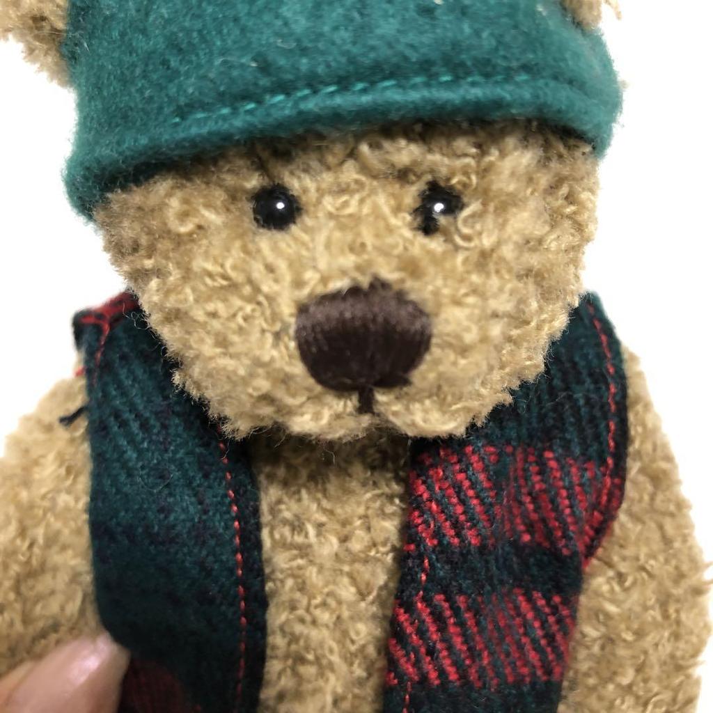 [USED] Ganz Christmas Bear Teddy Bear Signed Ganz Elmer 1995