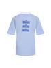 MILES AND MILES AND MILES Graphic Pique Shirt_ Sky Blue