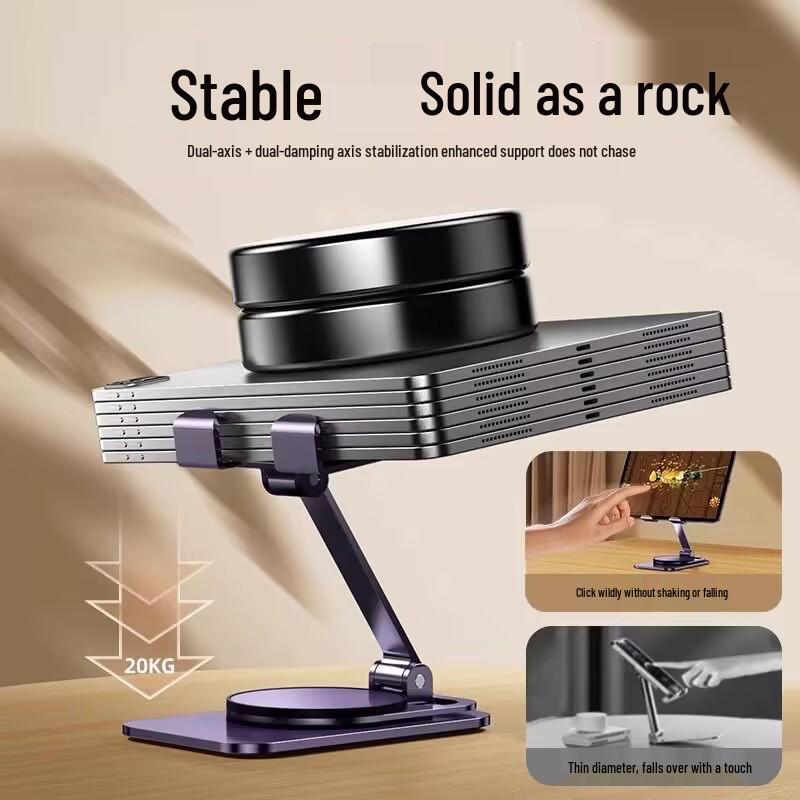 Rotatable Foldable Alloy Mobile Phone & Tablet Stand