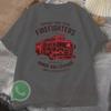 Firefighter Fire Department Fire Truck Mens TShirt Tracksuit Summer Casual Sportswear Round Neck Shortsleeved Cotton Pullover