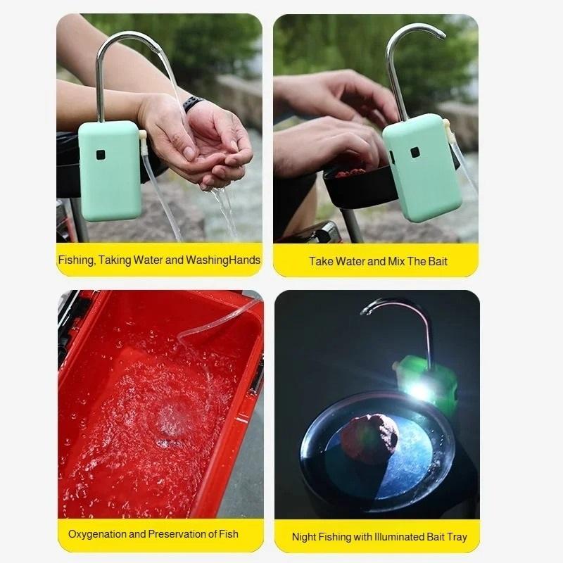Intelligent Fishing Oxygen Pump, a Portable Oxygen Machine with Lighting and USB Charging Function