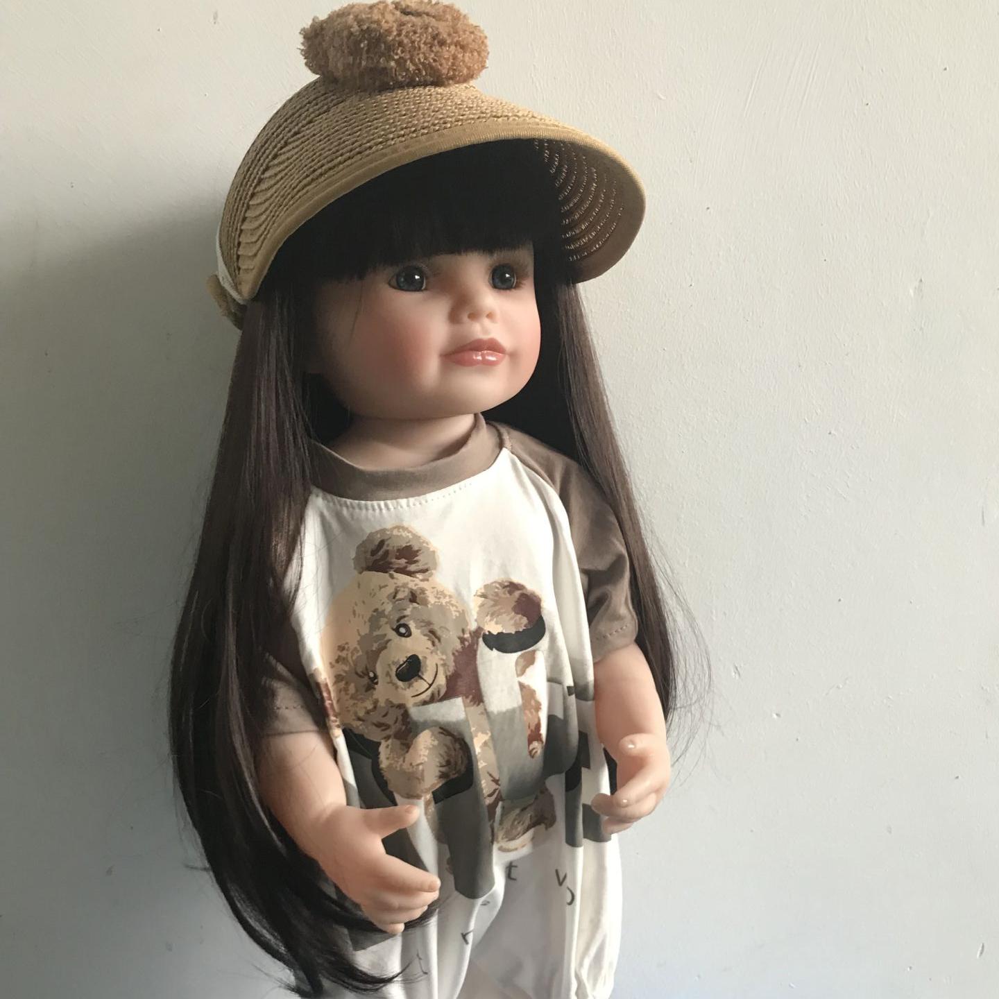 Кукла Reborn Baby Brown с длинными волосами для девочек — фото 3