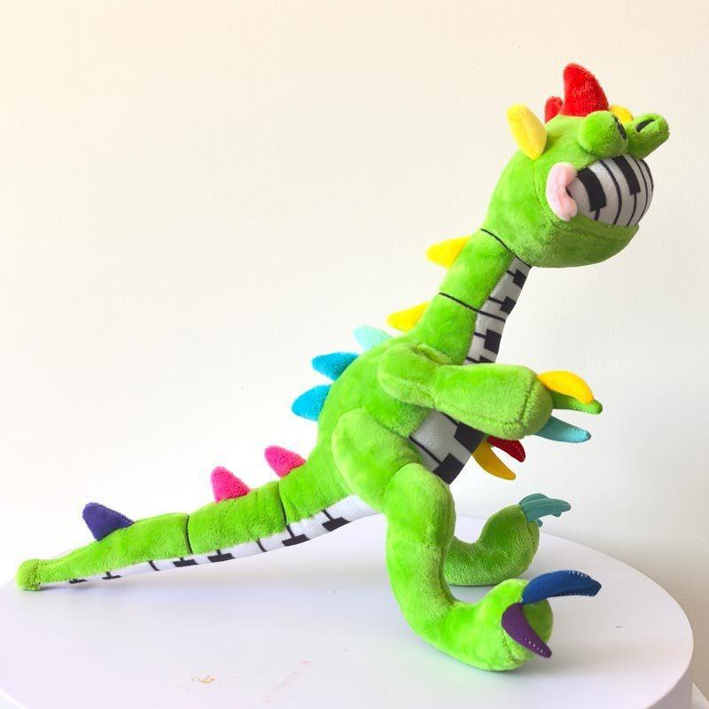 33cm Poppy Playtime Piano Dragon Plush Toy Cute Piano Dragon Cloth Doll Soft Plush Toy Collectible Gift Suitable for Game Enthusiasts and Children