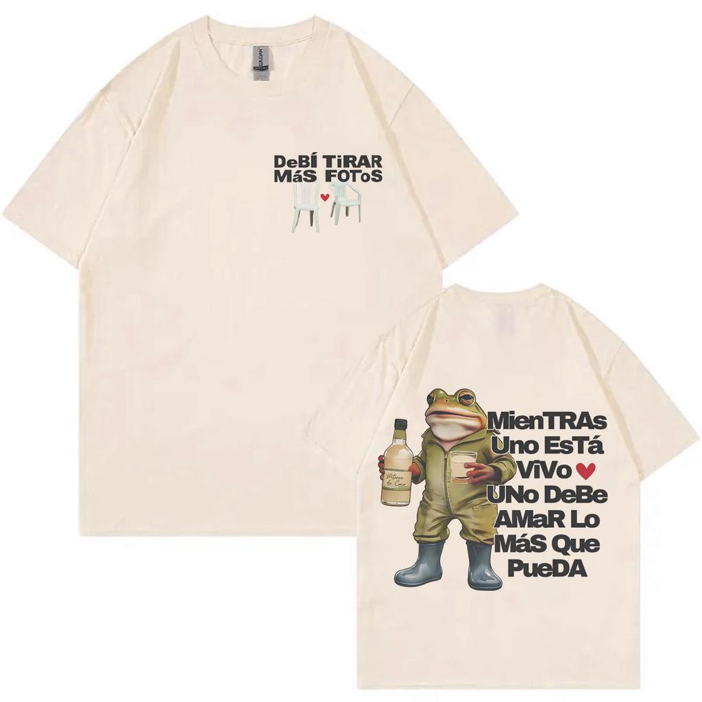 Bad Bunny DeBÍ TiRAR MáS FOToS Album Merch Tshirt Fashion Hip Hop Short Sleeve Tshirts Men Women Casual Loose Cotton T Shirts
