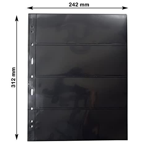 Leuchtturm Grande Fogli tascabili in plastica 5pz (Nero) (4S)