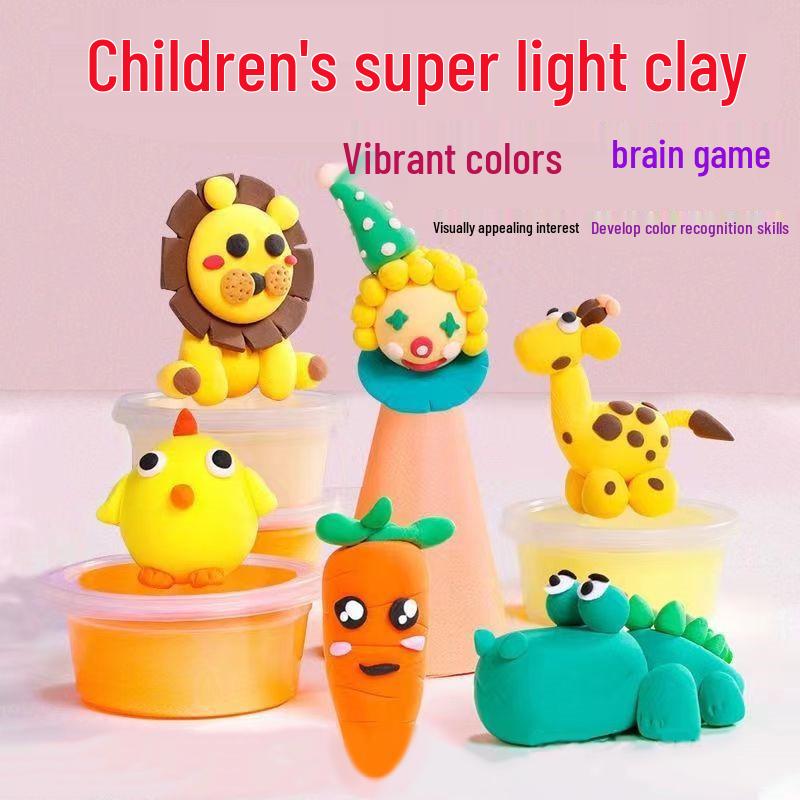 Super Light Clay - 12, 24, 36 Color Options: Kids' Handmade DIY Colored Clay & Play Dough Toy