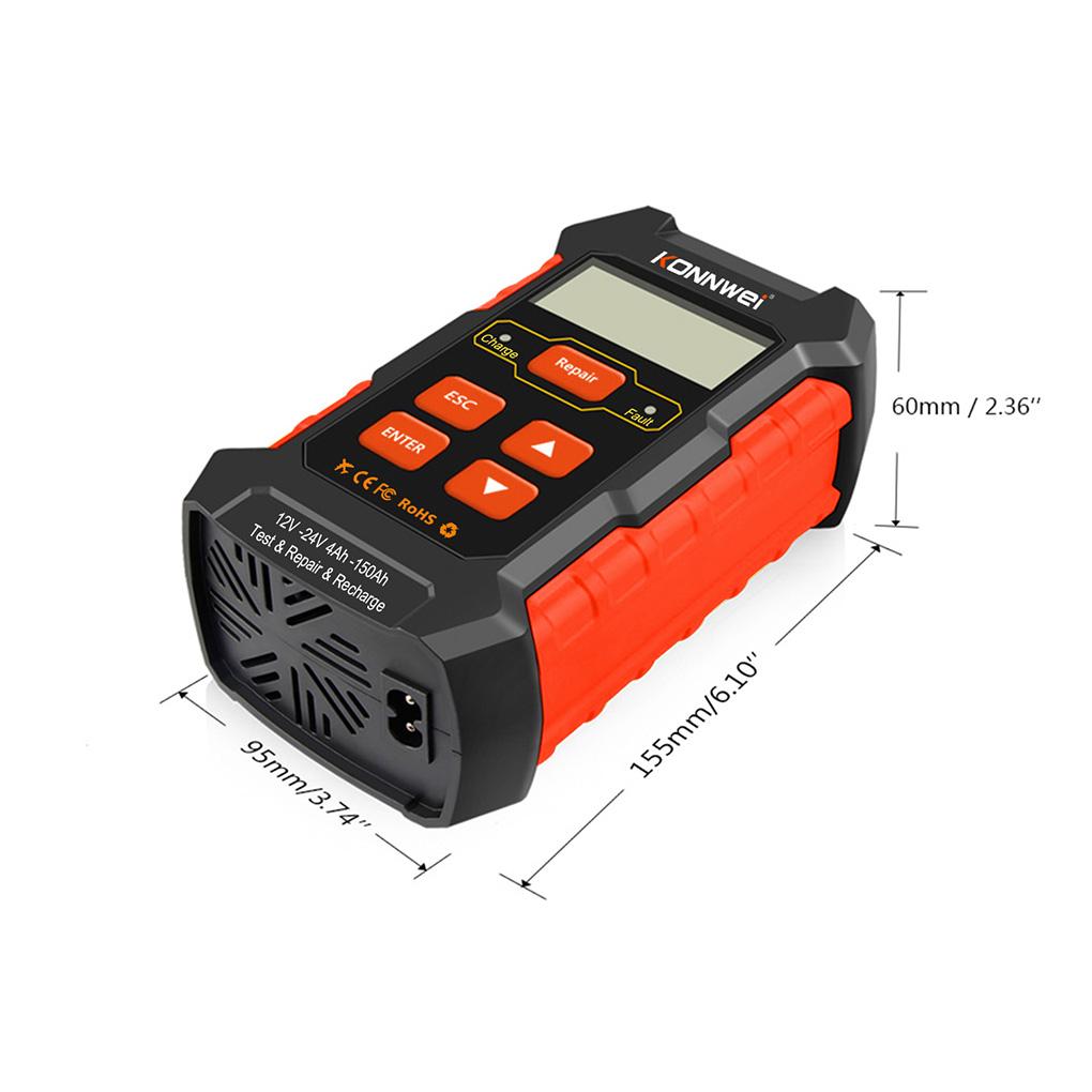 Full Automatic Car Battery Tester Batteries Charger Diagnosis Scanner