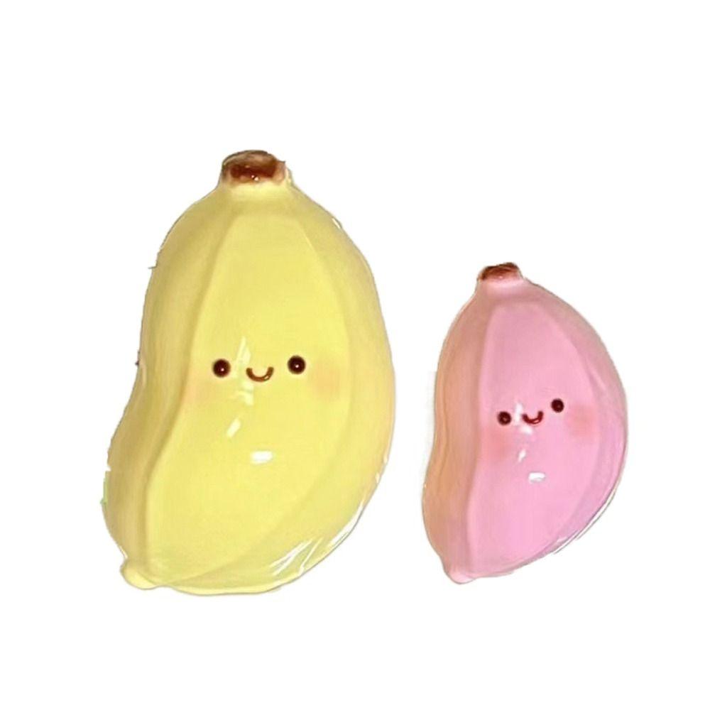 Pink Simulation Banana Squeeze Toy Soft Slow Rebound Fruit Toy Super Elastic Fruit Toys  Kids