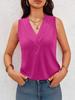 Womens V Neck Sleeveless Tank Top Loose Fit Dressy Casual Summer Blouse