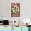 1Pc Vertical Tin Wall Poster Metal Sign Decor 2030cm / 3040cm Retro Style Home Bar Garage Cafe Kitchen Living Room