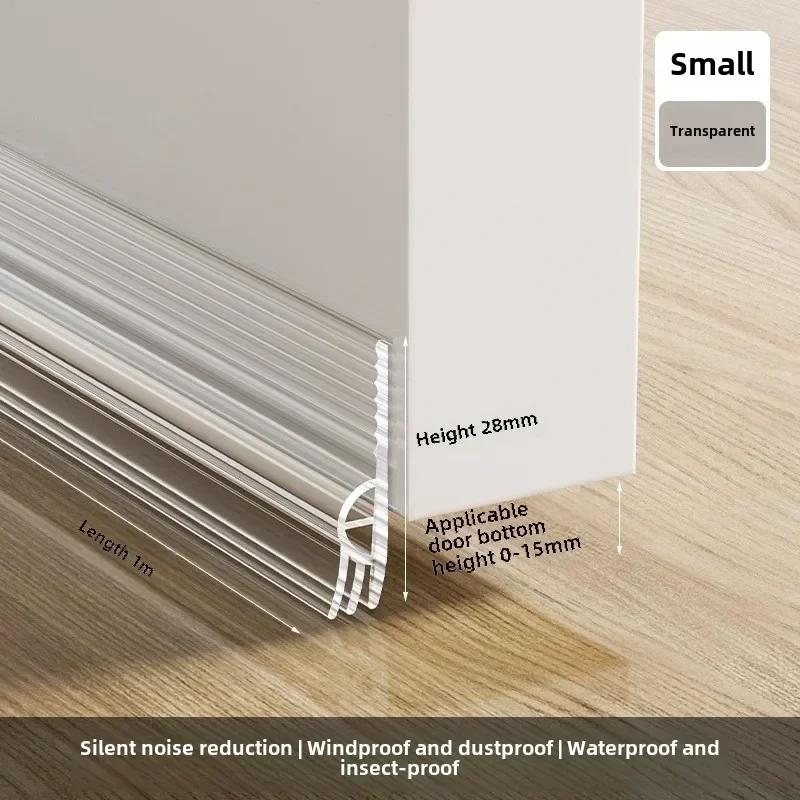 New 1M Door Bottom Sealing Strip Windproof Dust Stopper Guard Rain Weatherstrip Noise Reduction Insulator Sealer Home Hardware