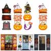 Paper Door Sign Witch Hat Door Ornaments Ornaments Halloween Door Hanging Pendent  Ghost Festival