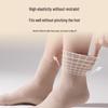 Women's Mercerized Wool Blend Thickened Antibacterial Warm Mid-Calf Socks (3-Pack)