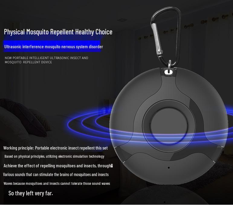 Smart Portable Ultrasonic Pest Repeller: Outdoor Mosquito, Insect, and Rat Deterrent.