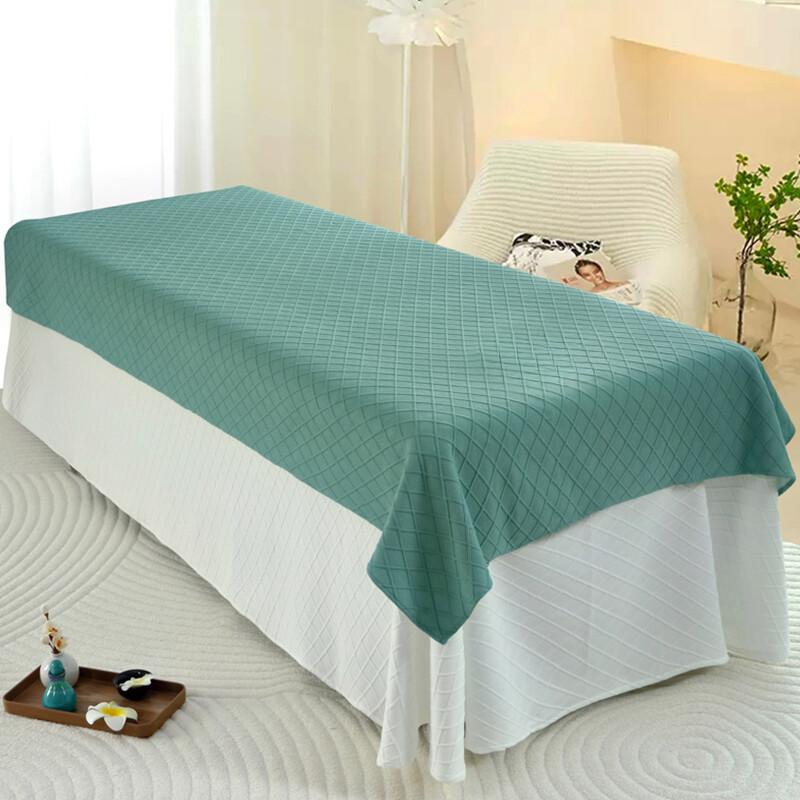 1PC Beauty Salon Bed Sheets with Face Hole Skin-friendly Spa Massage Table Covers Face Towels Set Salon Barbershop Decoration