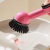 With Detergent Dispenser Dish Brush Long Handle Scrub Brush Kitchen Cleaning Brush  Kitchen Use
