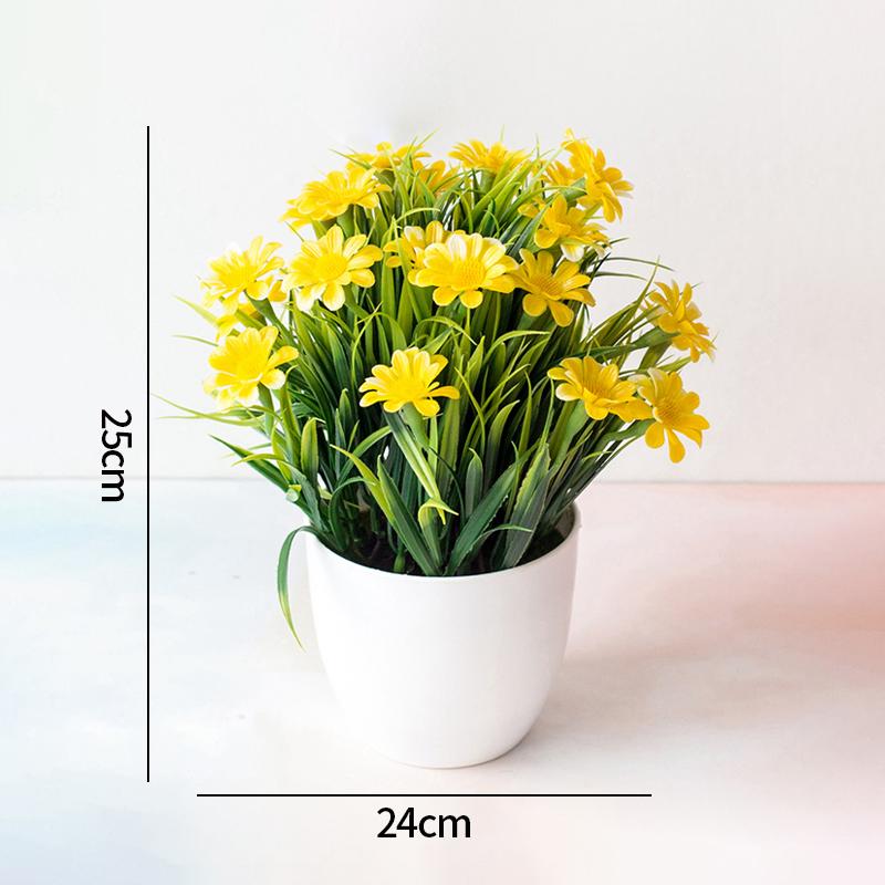 Artificial Orchid Potted Plants Fake Phalaenopsis In Plastic Pot Bonsai Plants Wedding Table Centerpiece Home Office Decoration