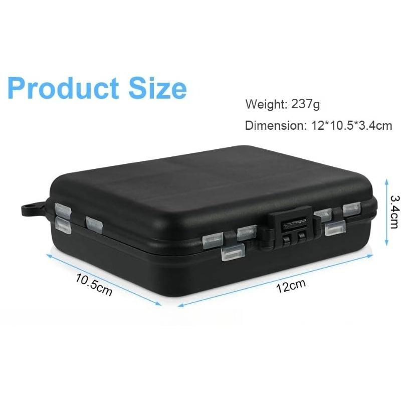 205pcs Fishing Line Beads Gear Set,Sea Tackle Kit Including Hook, Brass Weight, Space Bean, Swivel, O-ring, Swivel Sequin with Tackle Box