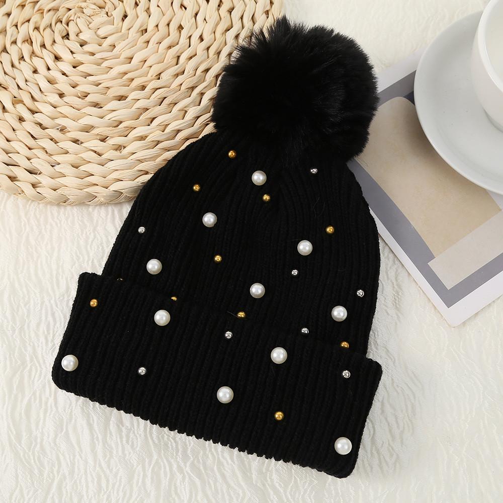 Knitted Hat For Women With Thick Warmth And Windproof Function For Winter Outdoor Use