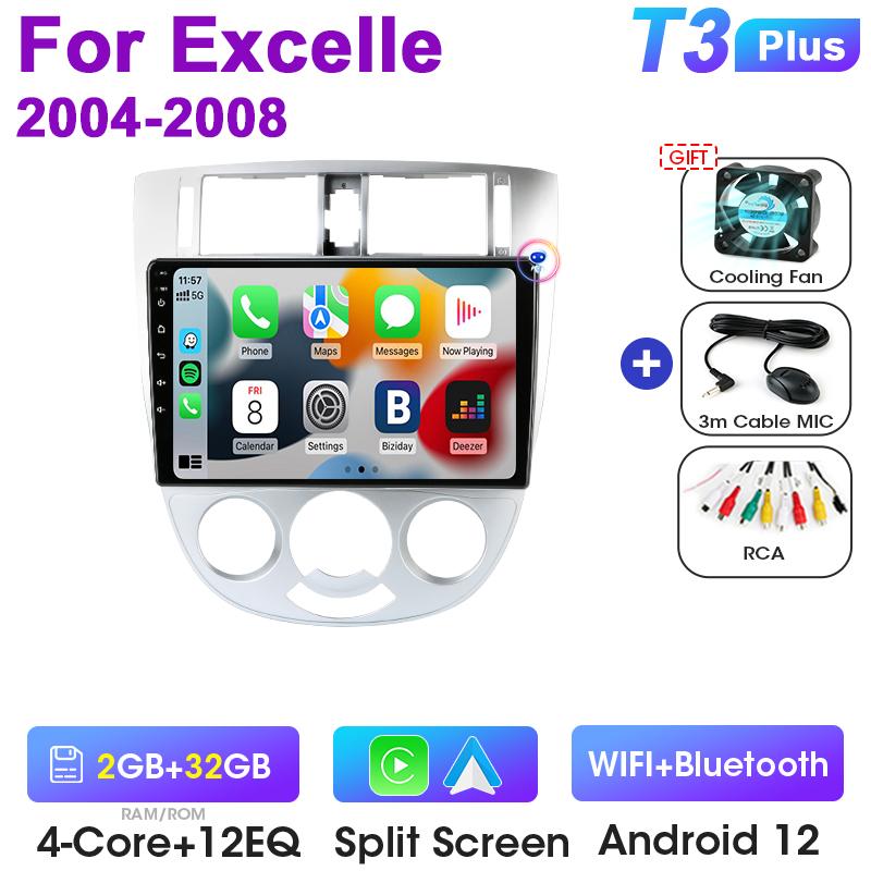 For Chevrolet Lacetti J200 For Buick Excelle Hrv For Daewoo Gentra 2 2 Din Android 12 Car Radio Multimedia Video Player Carplay