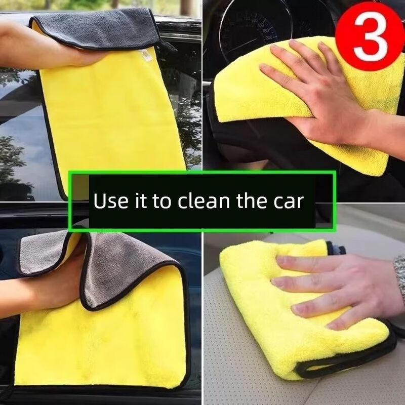 LIEI Double-sided Coral Fleece Car Wash Towel