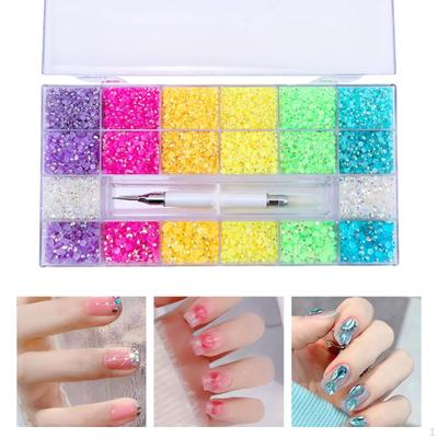 5000Pcs Colorful Nail Beads Set with for DIY Art, Crafts, and Accessories
